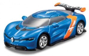 Bburago BUR 30288B Renault Alpine A110-50 2012 - Blue/Orange - 1:43 Scale