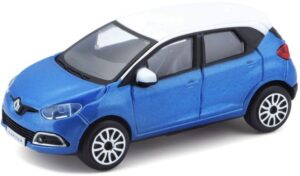 Bburago BUR 30316BL Renault Captur - Blue/White - 1:43 Scale