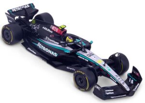 Bburago BUR 38209H Mercedes AMG W15 2024 Hamilton w/Helmet Case - 1:43 Scale