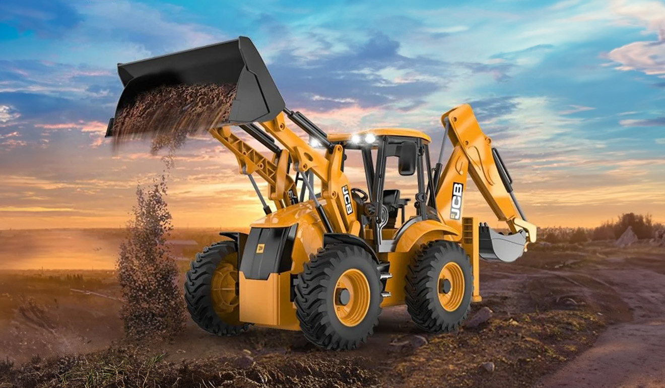 DOUBLE EAGLE E589-003 1:20 RC JCB Backhoe Loader/Digger
