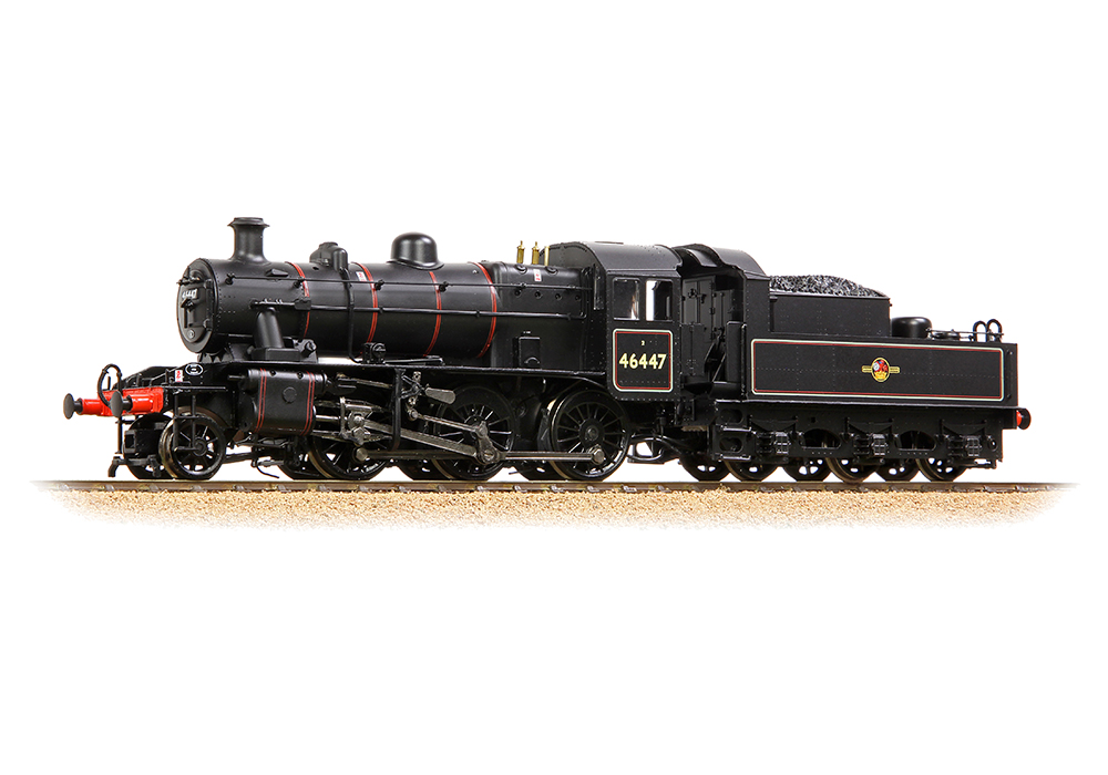 Branchline 32-829B LMS Ivatt 2MT 46447 BR Lined Black (Late Crest) - OO Gauge