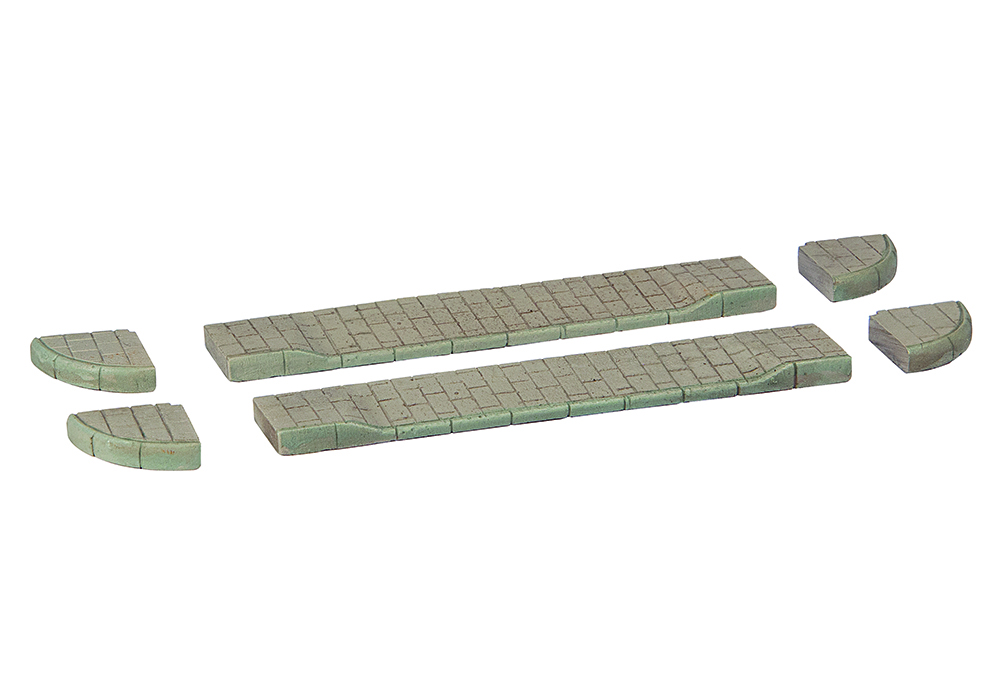 Scenecraft 42-564 Corner Pavements & Drop Kerbs - 1:148 (N) Scale