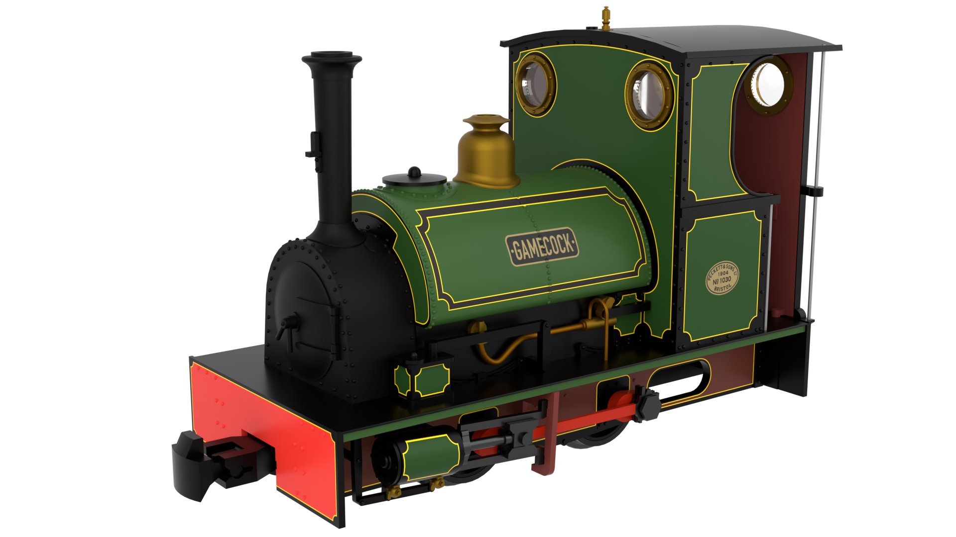 Rapido Trains 814501 Peckett & Sons Cranmore Class ‘Gamecock’ – Peckett Standard Green OO9 Gauge DCC FITTED