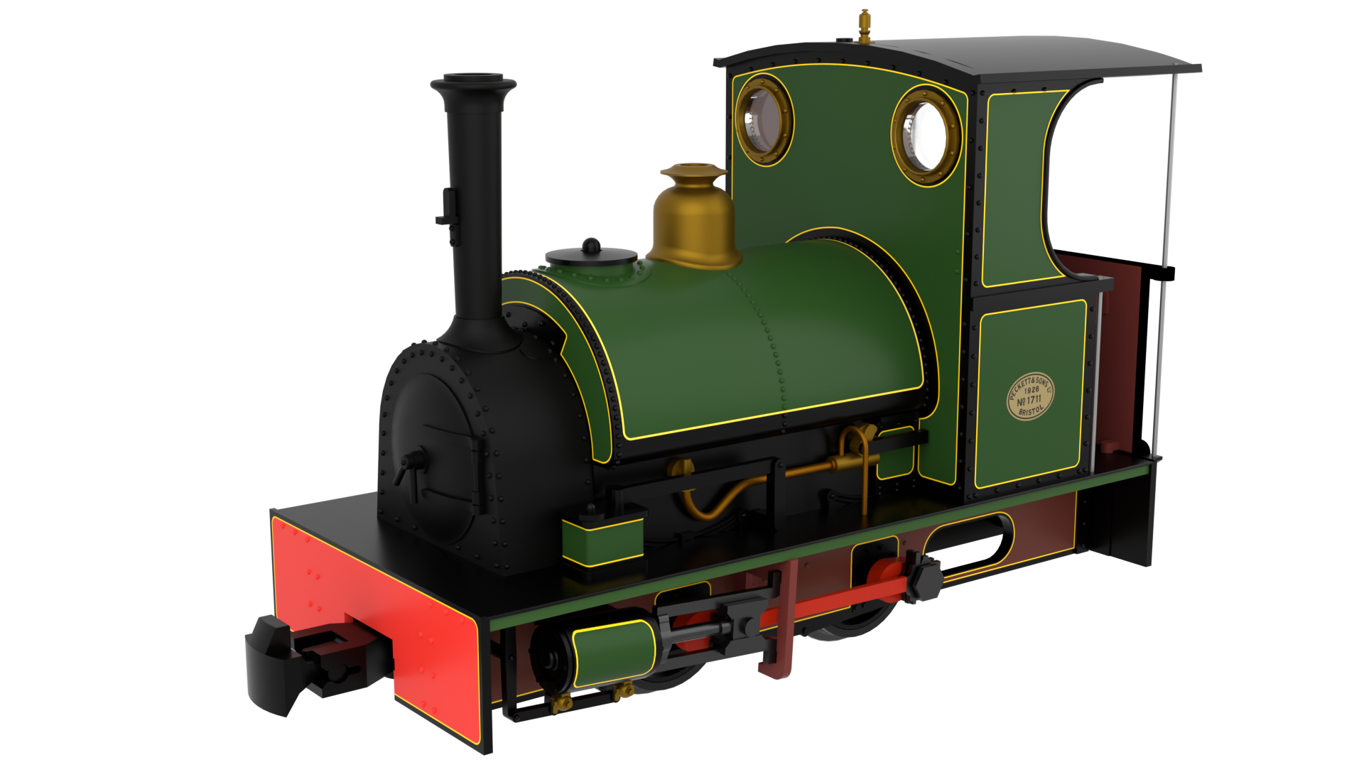 Rapido Trains 814502 Peckett & Sons Cranmore Class – Peckett Standard Green OO9 Gauge DCC FITTED