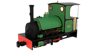 Rapido Trains 814503 Peckett & Sons Cranmore Class – Bowaters Style Light Green OO9 Gauge DCC FITTED