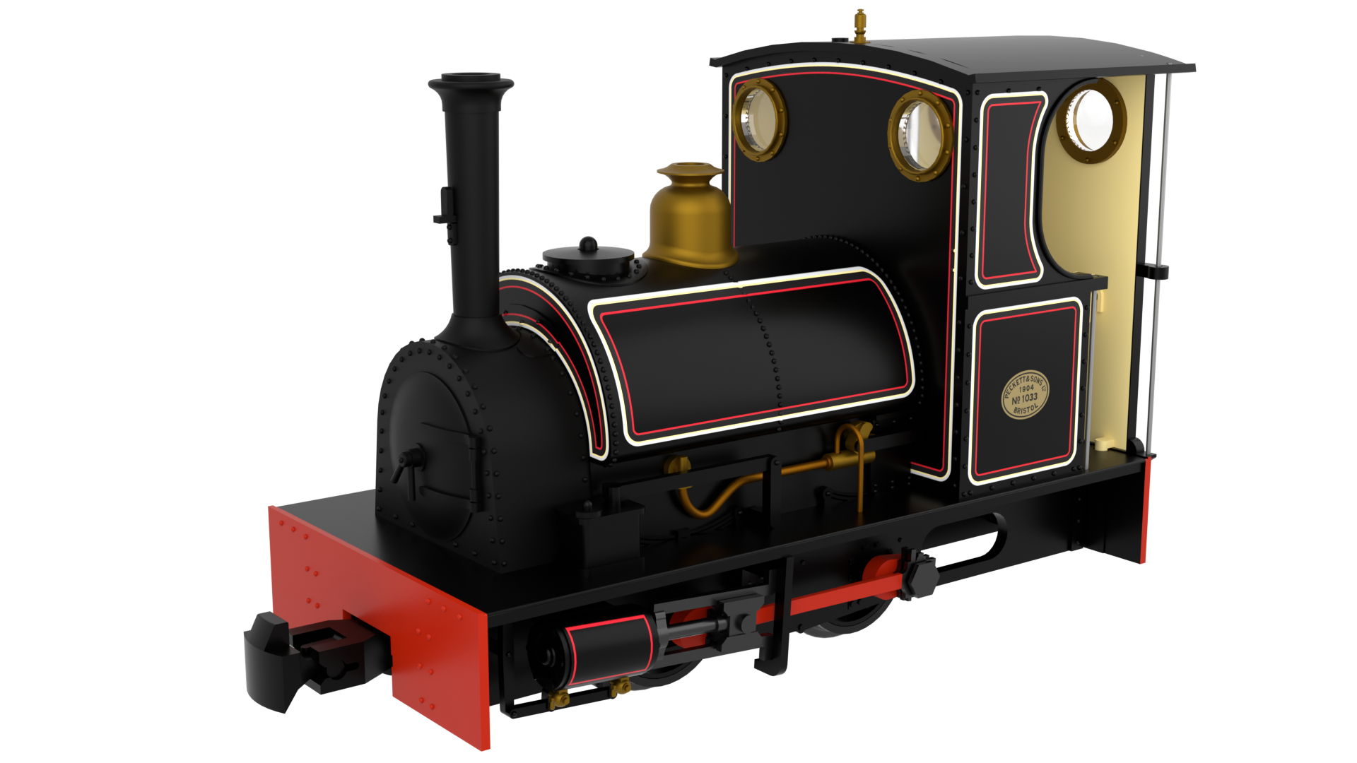 Rapido Trains 814504 Peckett & Sons Cranmore Class – Lined Black OO9 Gauge DCC FITTED