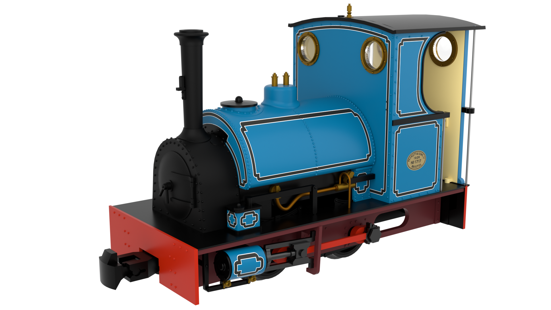 Rapido Trains 814505 Peckett & Sons Cranmore Class – Lined Blue OO9 Gauge DCC FITTED