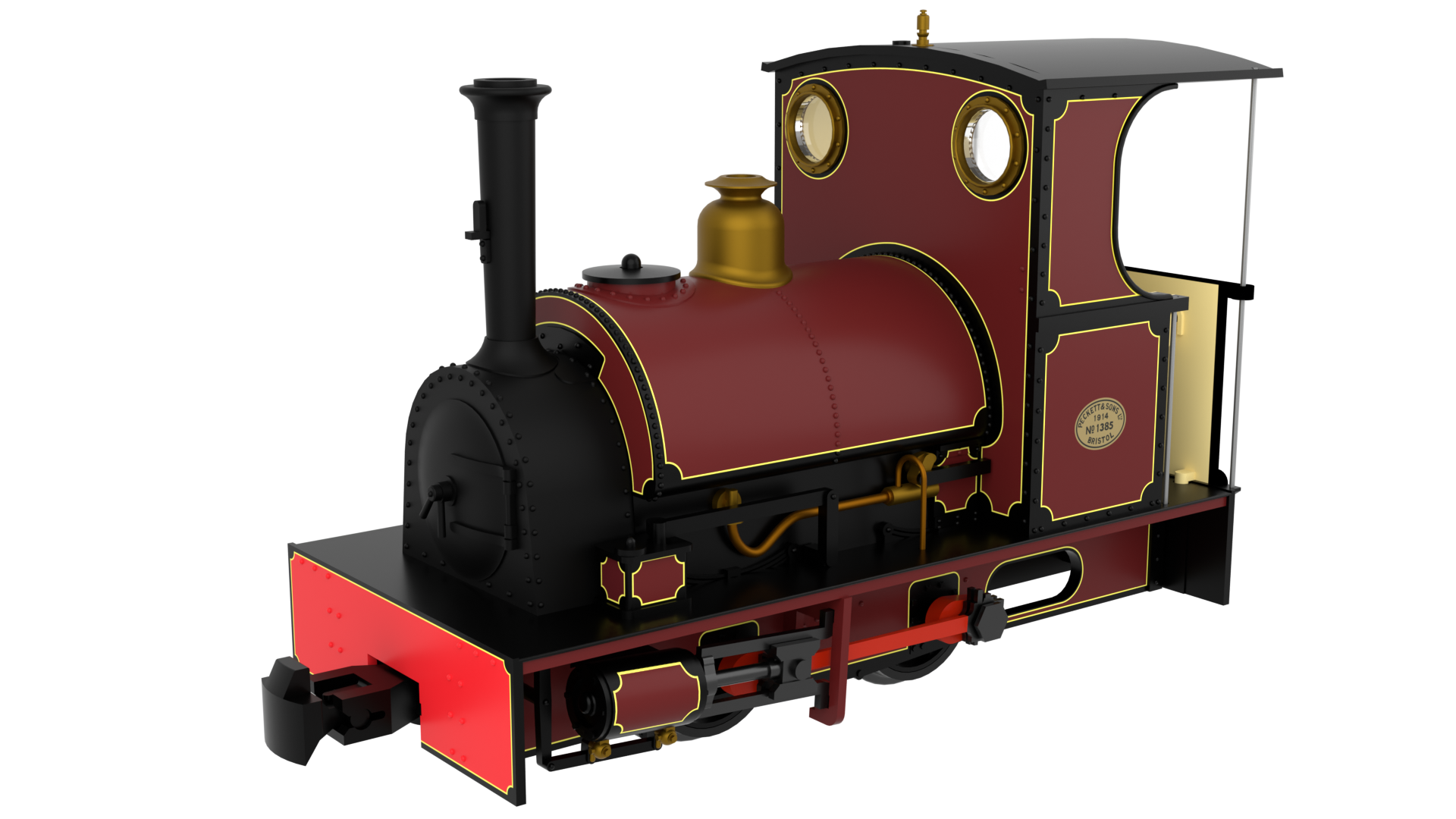 Rapido Trains 814507 Peckett & Sons Cranmore Class – Lined Maroon OO9 Gauge DCC FITTED