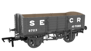 Rapido Trains 824014 SER/SECR 5-plank 10 ton open wagon – SECR Maunsell Dark Grey No. 8723 OO Gauge