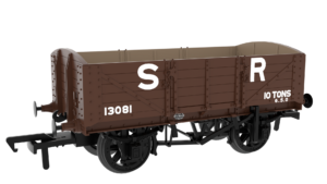 Rapido Trains 824020 SER/SECR 5-plank 10 ton open wagon – SR Pre-36 Brown No. 13081 OO Gauge