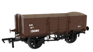 Rapido Trains 824023 SER/SECR 5-plank 10 ton open wagon – SR Post-36 Brown No. 13080 OO Gauge