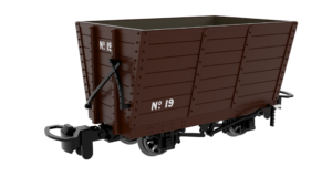 Rapido Trains UK 833001 Wooden Hopper – Plain Brown No. 19 OO9 Gauge (Copy)