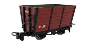 Rapido Trains UK 833006 Wooden Hopper – Red ‘Coal’ No. 38 OO9 Gauge (Copy)