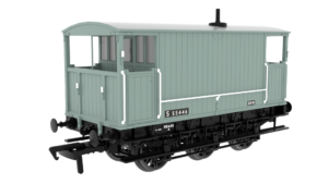 Rapido Trains UK 931024  SECR 6 Wheel Brake Van – No. S55446 – BR Grey OO Gauge