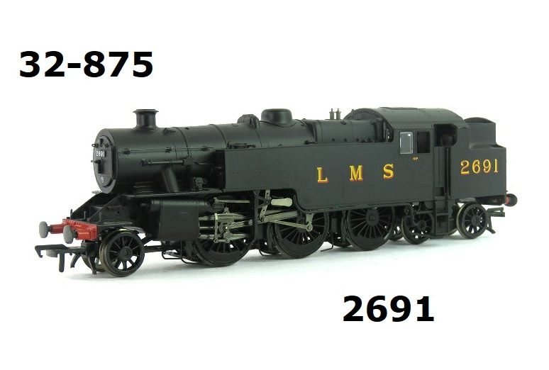 Bachmann 32-875P Fairburn Tank Class 2691 in LMS Black Livery OO Gauge PREOWNED
