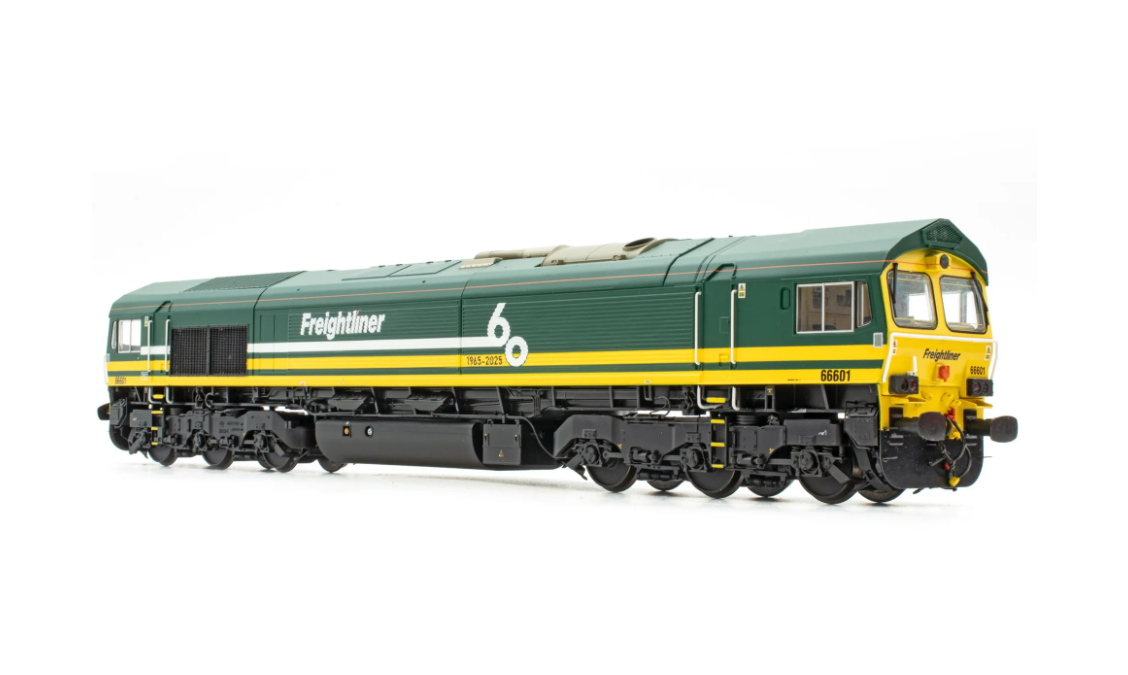 Accurascale ACC3473-DCC Class 66 - Freightliner (60th Anniversary) - 66601 - OO Gauge DCC SOUND