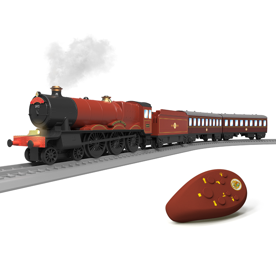 Hornby R9370SSM Playtrains - Playtrains Hogwarts Express Train Set with Steam OO Gauge