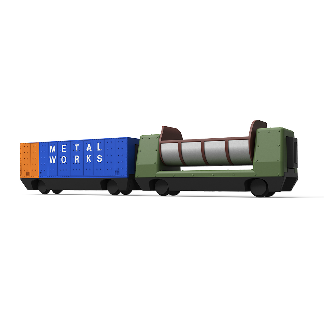 Hornby R9374 Playtrains - Playtrains Open Wagon and Tipper Wagon Duo Pack OO Gauge