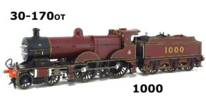 Bachmann 30-170OTP Compound Class1000 In LMS Crimson Lake Livery OO Gauge DCC READY PREOWNED