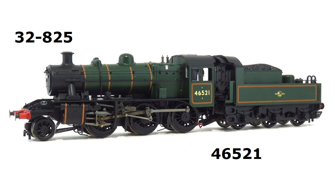 Bachmann 32-825PNR Ivatt 2MT 46521 In BR Green Livery Late Crest Livery ...