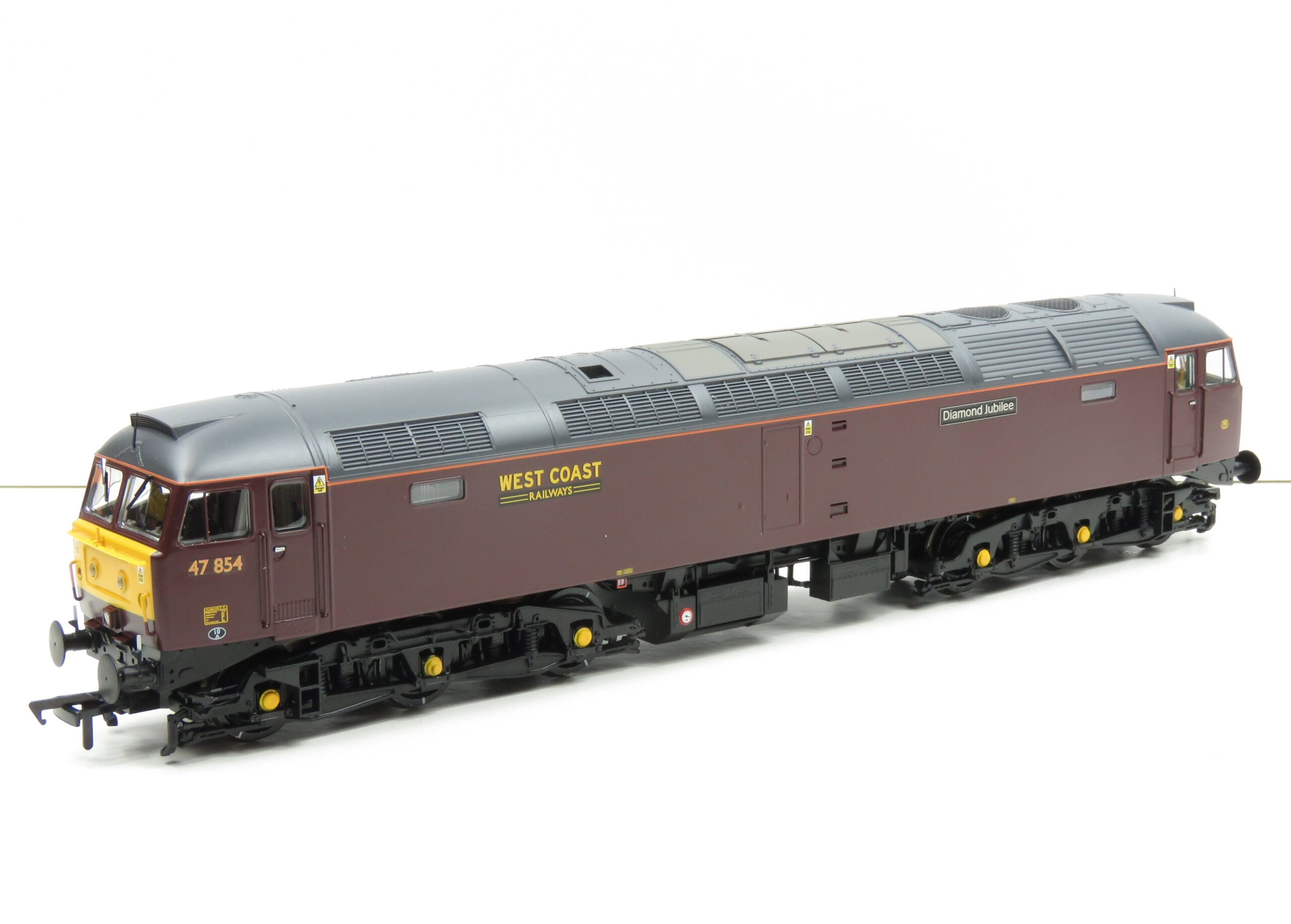 Bachmann Class 47/4 47854 'Diamond Jubilee' WCRC Maroon Livery OO Gauge DCC READY REWORK RENUMBER