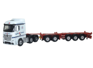 OXFORD DIECAST 76MB013 Mercedes Actros SSC D-Tec Combitrailer Port Express - OO gauge
