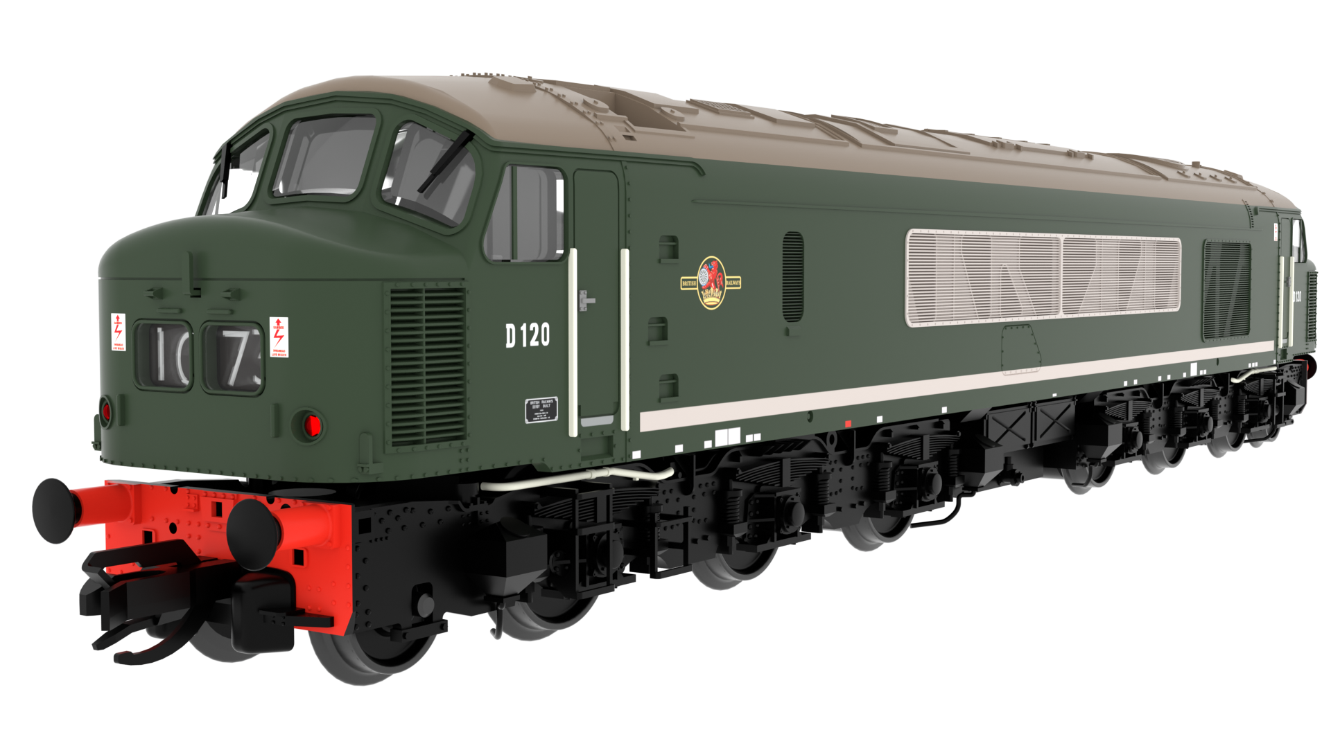Rapido 823101 Class 45 D120 Plain BR Green - TT Gauge