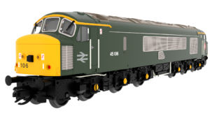 Rapido 823109 Class 45 45106 Heritage BR Green With Sealed Beam & High Intensity Headlights - TT Gauge