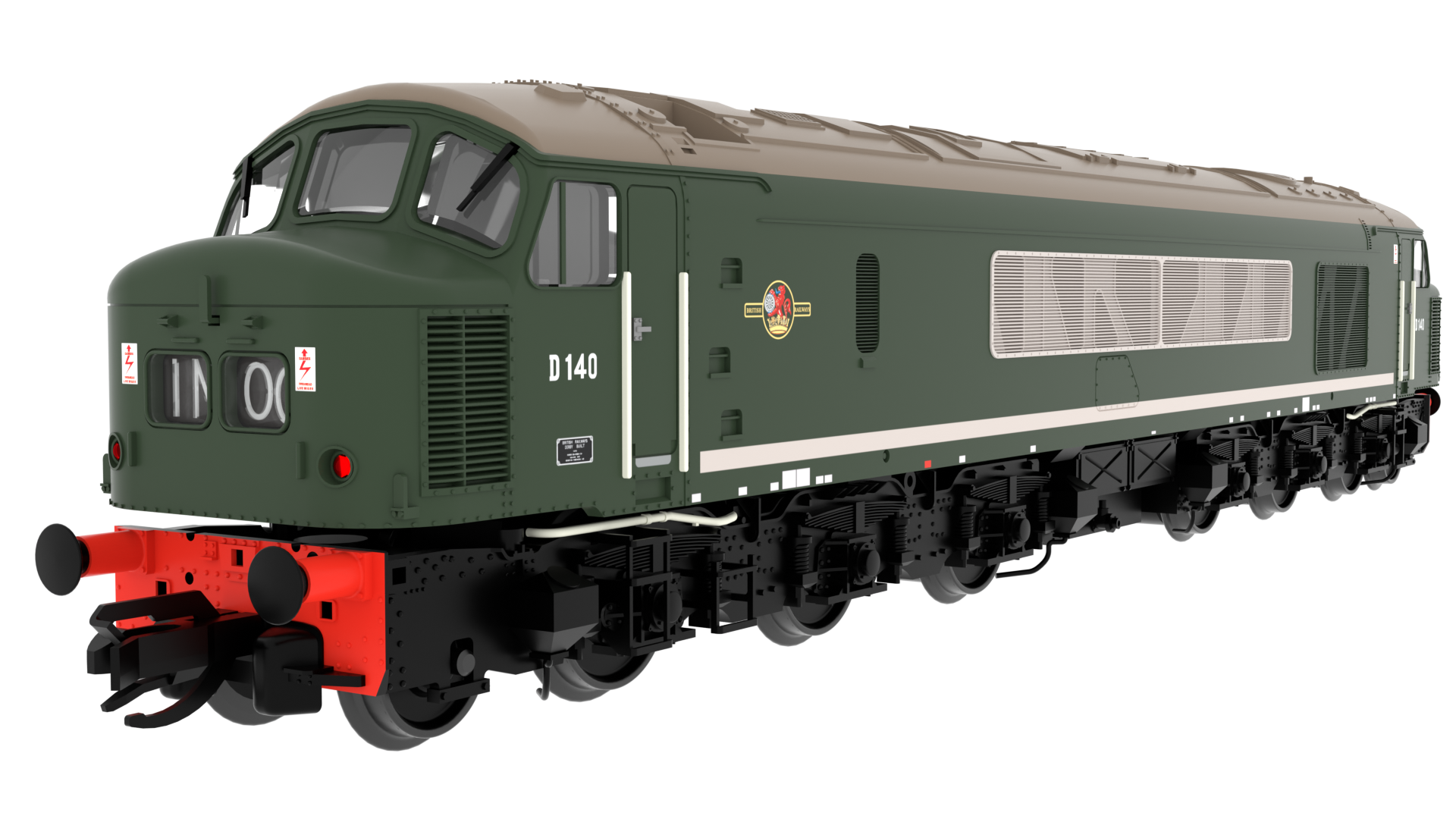 Rapido 823201 Class 46 D140 1961 All Over Green livery - TT Gauge