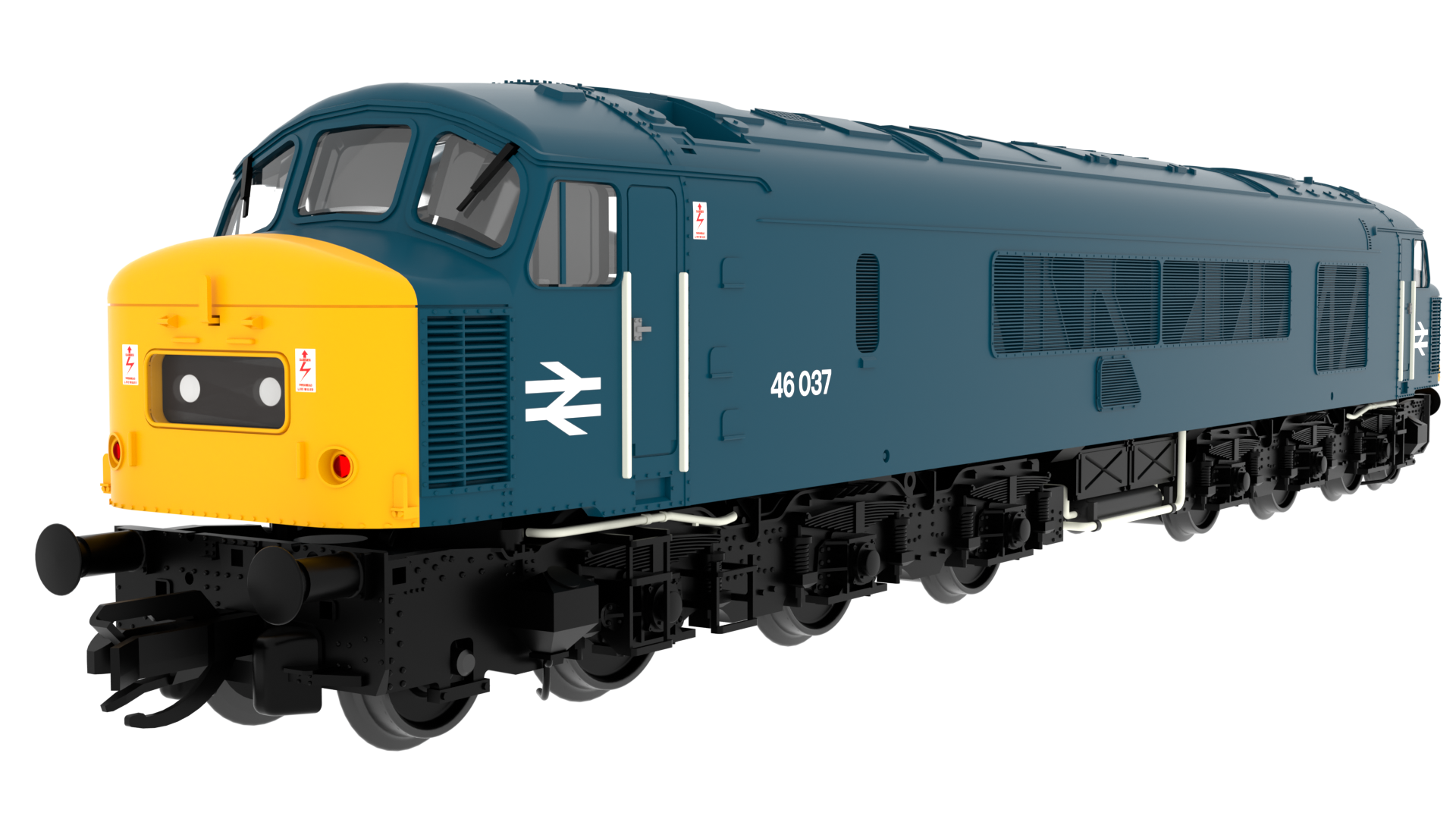 Rapido 823204 Class 46 46037 BR Blue With Domino Headcodes - TT Gauge