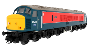 Rapido 823206 Class 46 97403 Ixion RTC Blue/Red With Sealed Beam Headlights - TT Gauge