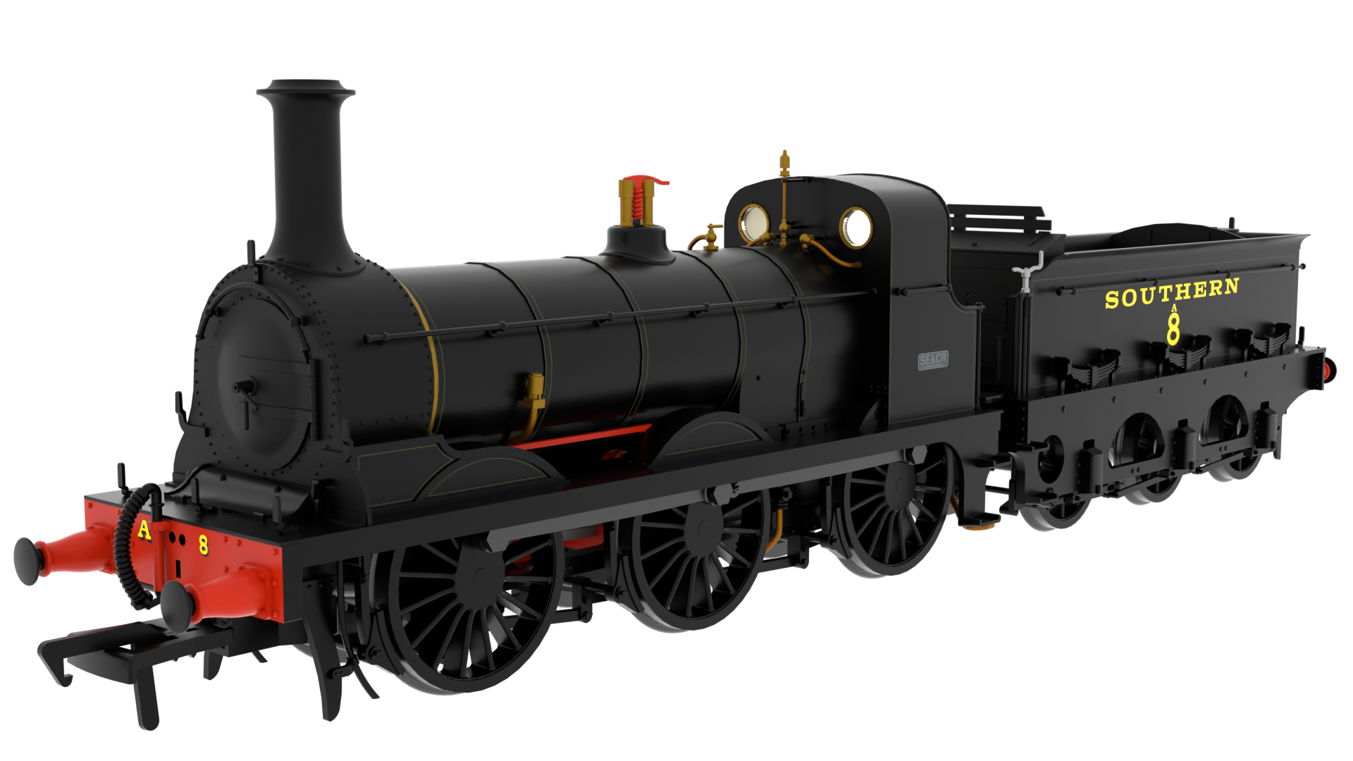 Rapido 825508 SER O Class No.A8 SR Lined Black (Egyptian Lettering) - DCC SOUND - OO Gauge