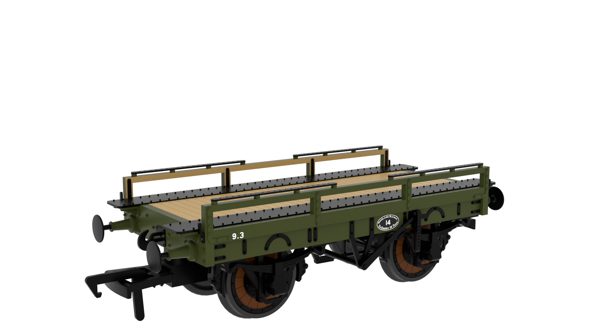 Rapido 830011 Highland ‘Evolution’ Open Carriage Truck No.14 - OO Gauge