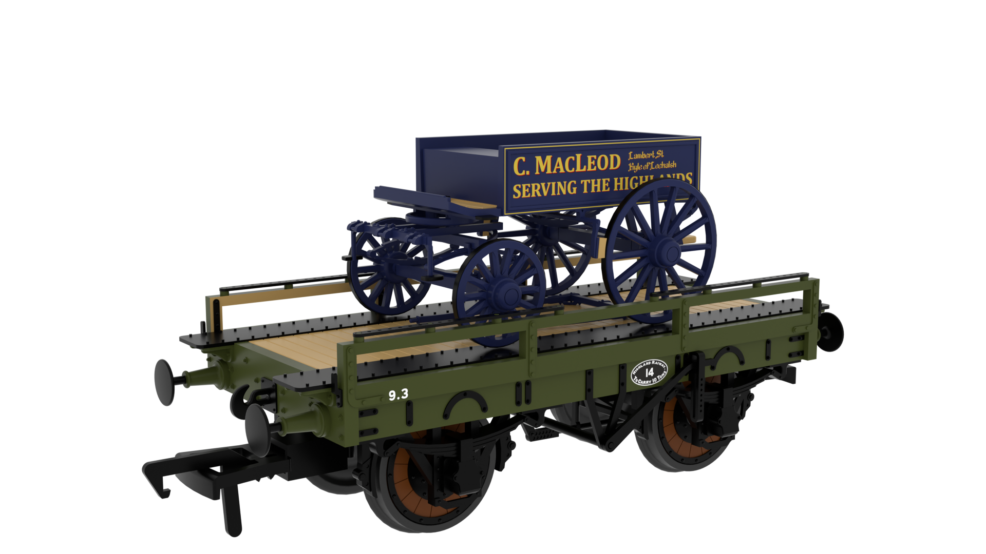 Rapido 830011 Highland ‘Evolution’ Open Carriage Truck No.14 - OO Gauge