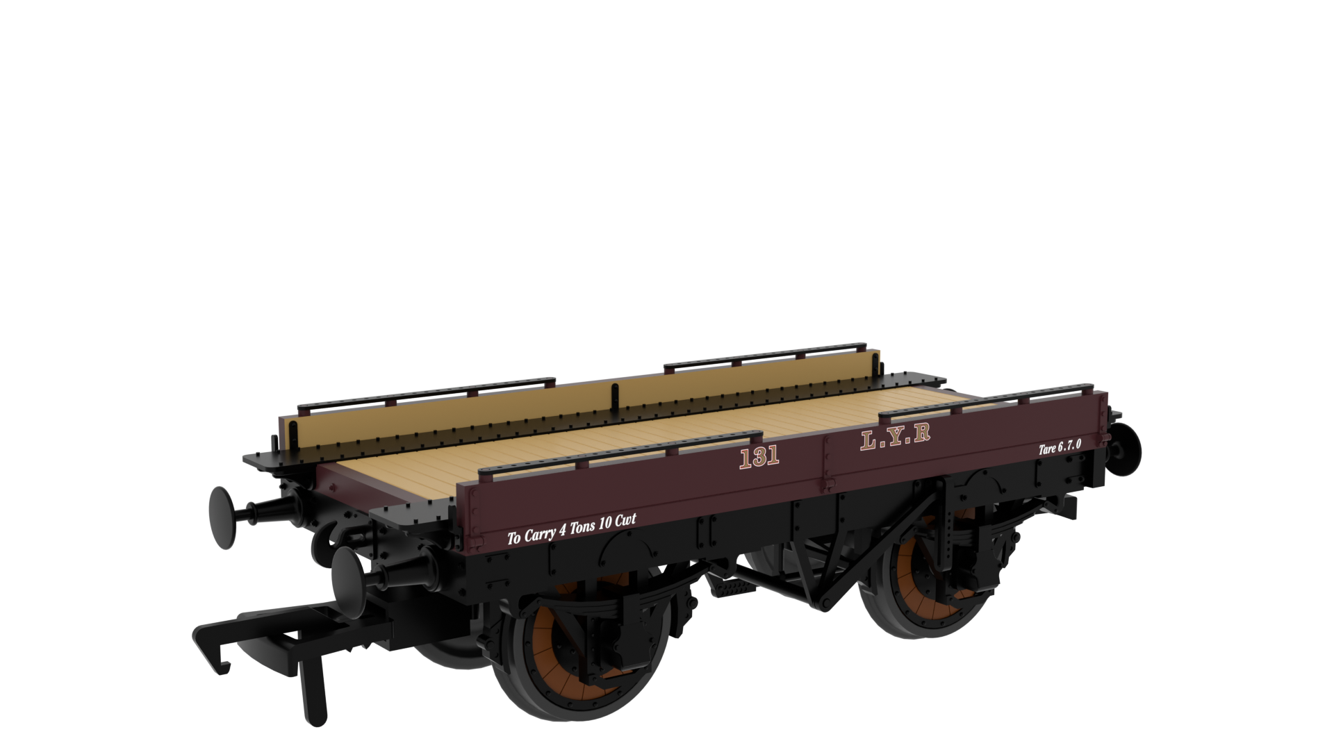 Rapido 830012 L&Y ‘Evolution’ Open Carriage Truck No.131 - OO Gauge