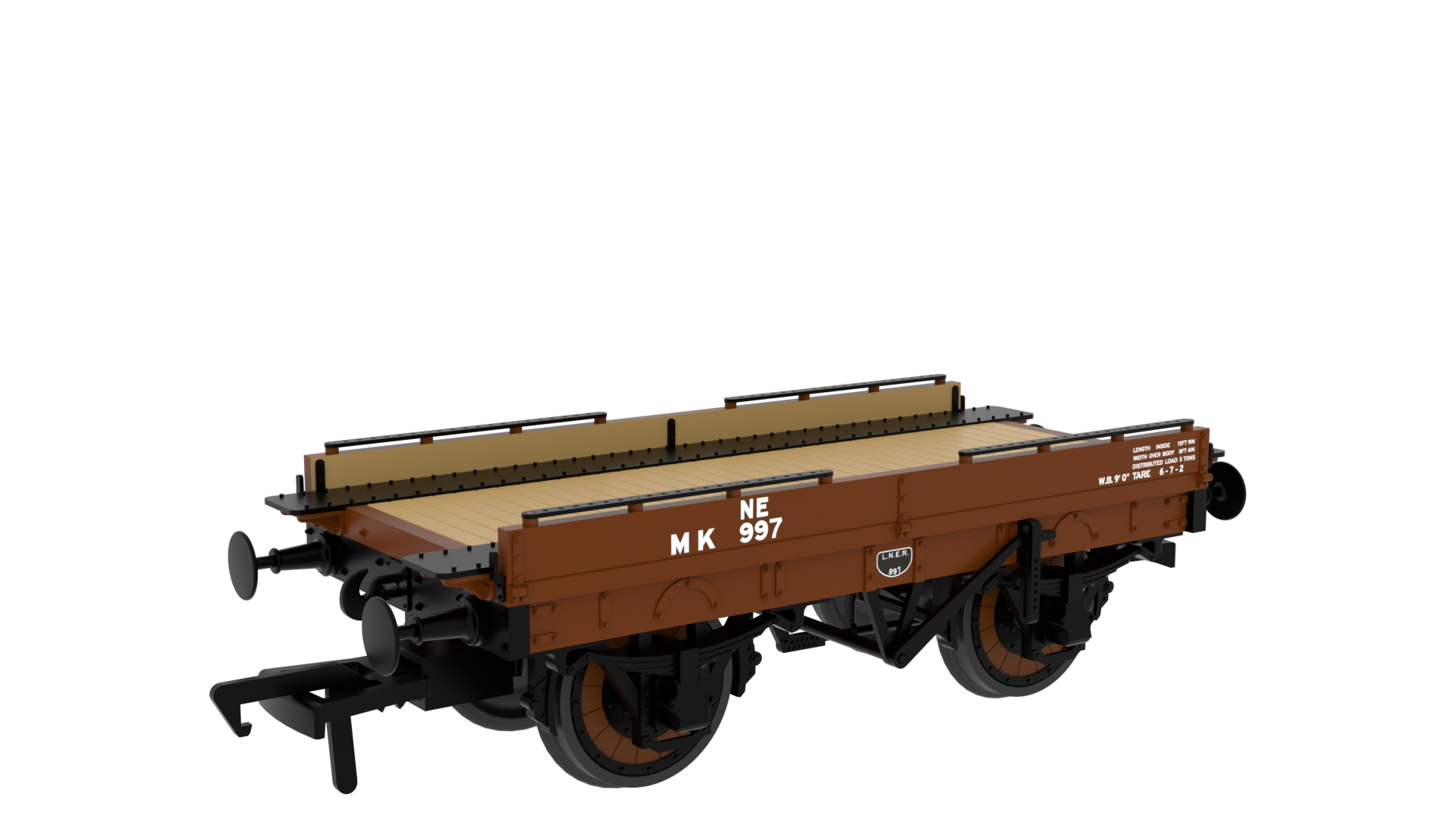 Rapido 830019 LNER ‘Evolution’ Open Carriage Truck No.997 - OO Gauge