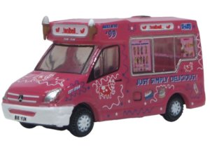 OXFORD DIECAST NWM009 Mercedes Whitby Mondial Ice Cream Van Tonibell - N gauge