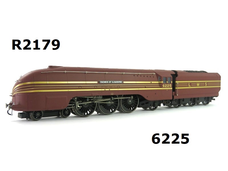 Hornby R2179P6 Coronation Class 6225 Duchess Of Gloucester In LMS Maroon Livery OO Gauge DCC READY PREOWNED