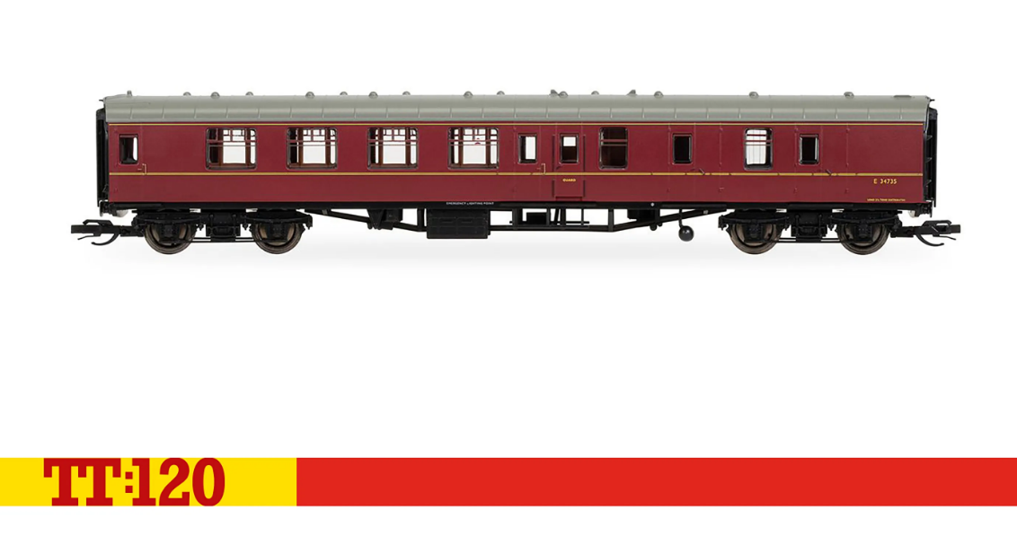 Hornby TT4002 BR Mk1 Brake Second Corridor E34735 - Era 5 - TT Gauge