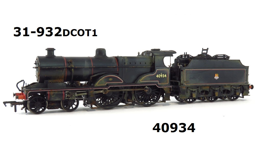 Bachmann 31-932DCOT1 4P Compound 40934 In BR Black Early Emblem Olivia's Weathered with Real Coal OO Gauge DCC FITTED - OLIVIA's TRAINS