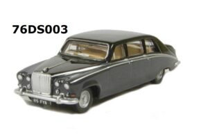 Oxford Diecast 76DS003 Daimler DS420 Hearse - Embassy Black / Carlton Grey - 1:76 Scale