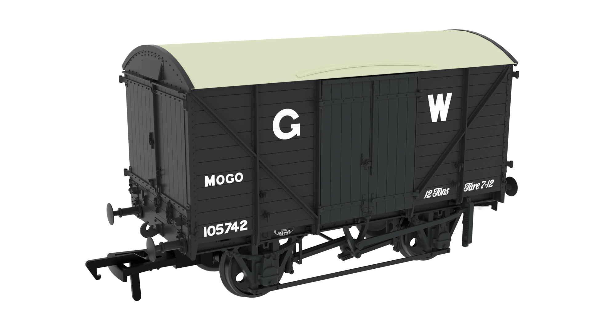 Rapido Trains 813302 | Diagram G31 MOGO Van - No.105742 GWR Grey 16" - OO Gauge