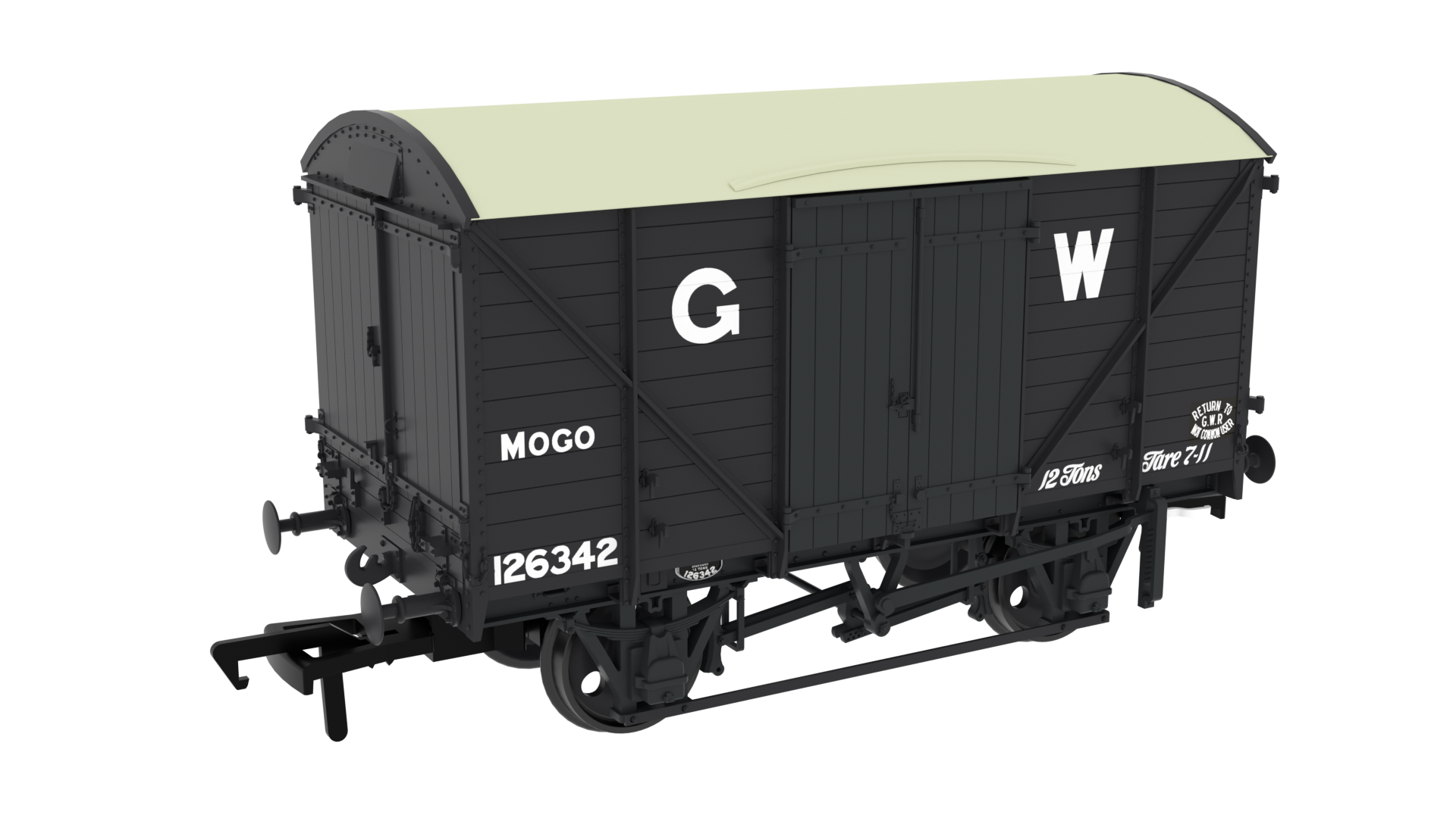 Rapido Trains 813303 | Diagram G31 MOGO Van - No.126342 GWR Grey 16" - OO Gauge