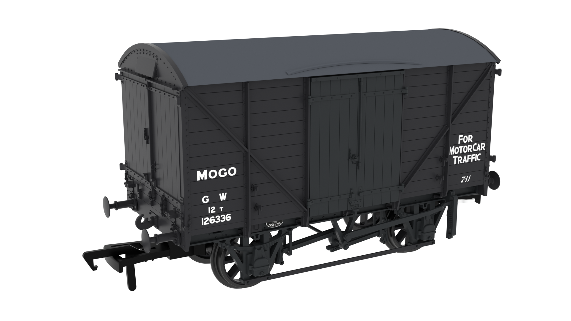 Rapido Trains 813306 | Diagram G31 MOGO Van - No.126336 GWR Post-42 Grey - OO Gauge