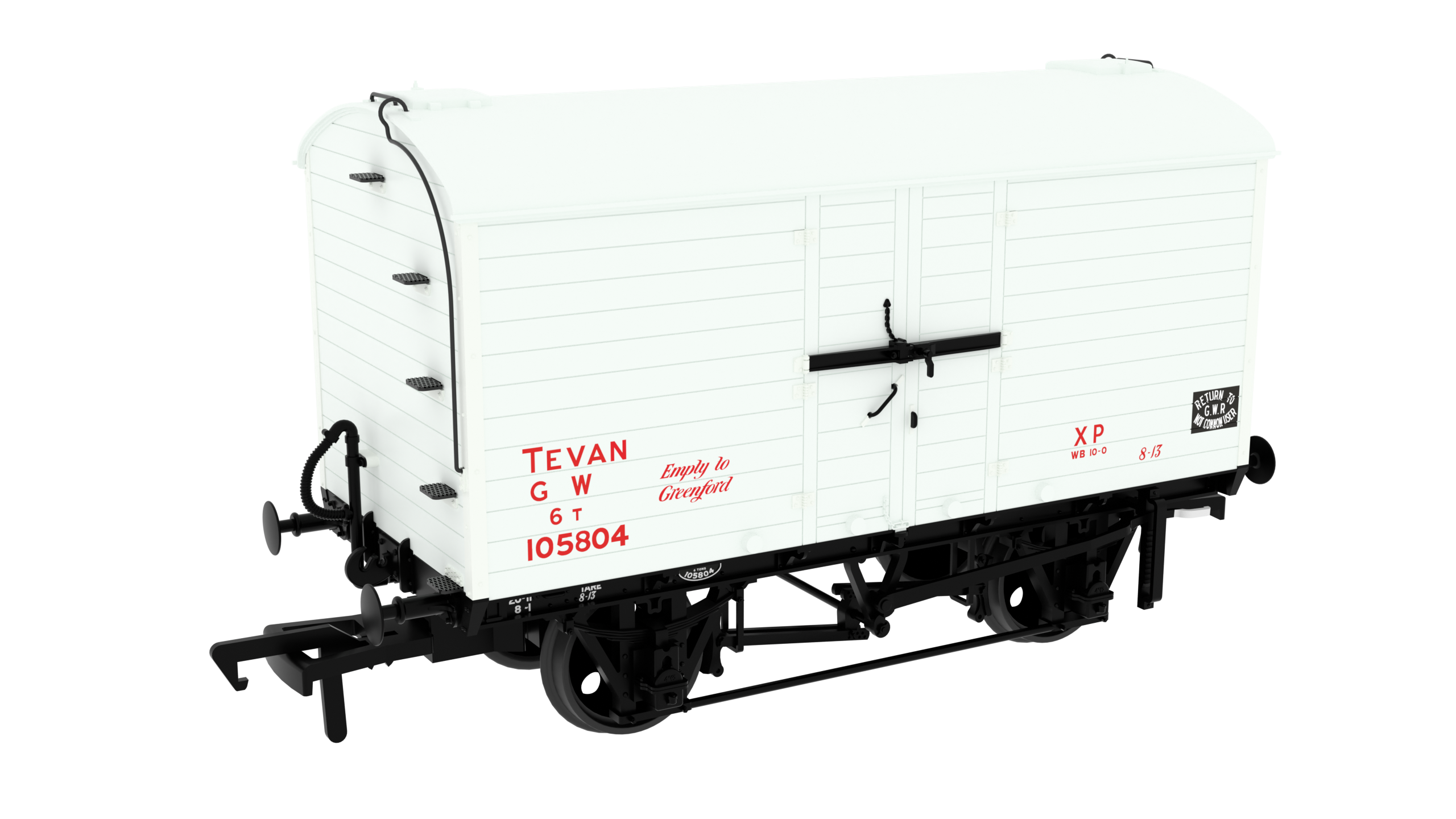 Rapido Trains 813907 | Diagram V32 TEVAN - No.105804 GWR Post-36 White - OO Gauge