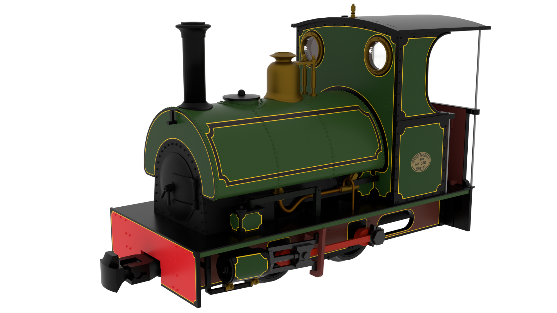 Rapido Trains 814101 Peckett & Sons Cranmore Class – ‘What If’ Large Tank Cranmore Class 0-4-0 OO9 Gauge DCC Ready Peckett Standard Livery
