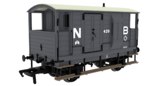 Rapido Trains 820006 | LSWR/WD 20T Brake Van - No. 439 NBR Grey - OO Gauge