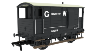 Rapido Trains 820013 | LSWR/WD 20T Brake Van - No. 68958 GWR Grey - OO Gauge