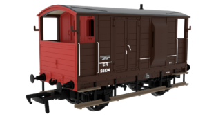 Rapido Trains 820014 | LSWR/WD 20T Brake Van - No. 55104 SR Brown (post-36) - OO Gauge