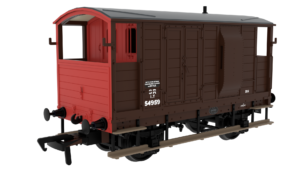 Rapido Trains 820015 | LSWR/WD 20T Brake Van - No. 524959 SR Brown (post-36) - OO Gauge